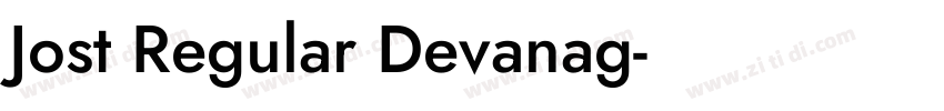 Jost Regular Devanag字体转换